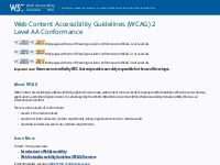  Web Content Accessibility Guidelines (WCAG) 2 Level AA Conformance | 