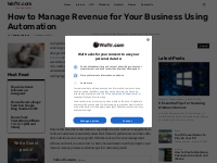 How to Manage Revenue for Your Business Using Automation - Waftr.com