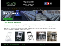 Chair Rentals in Michigan | Table chair rentals in Detroit MI