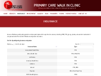 Insurance - Walk In Clinic