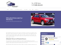 Mitsubishi Extended Car Warranty | Warranty and Insurance