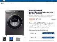 Samsung Series 6: 9kg 1400rpm Washing Machine - WW90T684DLN/S1