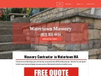       Masonry Company | Masonry Contractors | Watertown, MA