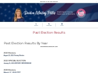   	Washington County Supervisor of Elections > Past Election Results >