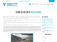 ASME SA 387 Grade 11 (Alloy Plates) - Wear Plates, Pressure Vessel Pla