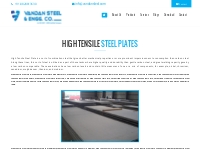 High Tensile Steel Plate, High Tensile Steel Plate, High Tensile Steel