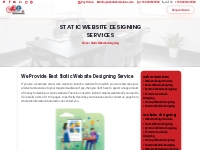 Static Website designing services in Delhi | Web2Tech Solutions