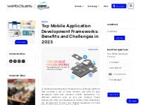 Top Mobile Application Development Frameworks: Benefits and Challenges