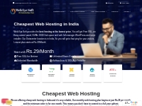 Cheap Web Hosting in India | @INR 29/- month & Free SSL