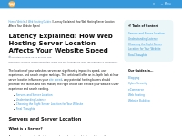 Latency Explained: How Web Hosting Server Location Affects Your Websit