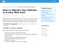 How to Migrate Your Website to A New Web Host - WHSR