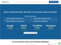 Webiance Lead Generation Services - Your Quality Lead Expert