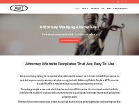 Awesome Attorney Websites | Attorney Webpage Templates