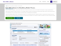 Bulk SMS software for blackBerry mobile phones deliver group messages 