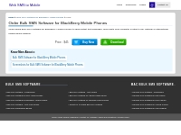 Order online Bulk SMS Software for BlackBerry Mobile Phones text messa