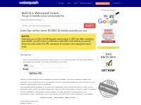 Add URL / Add Site free to Websquash Search Engine