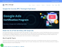 Google Ads (AdWords) PPC Training in Hyderabad - Ads Certifications | 