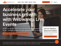 Accelerate your business growth with Webware's Live Events