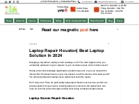 Laptop Repair Houston| Best Laptop Solution In 2024