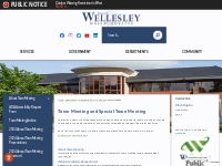 Town Meeting and Special Town Meeting | Wellesley, MA