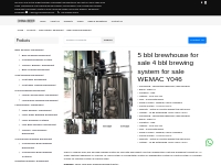 5 bbl brewhouse for sale 4 bbl brewing system for sale WEMAC Y046