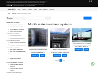 Mobile water treatment systems, China Mobile water treatment systems m