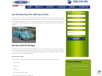 Cash For Old Cars Perth - We Pay Instant Top Dollars