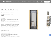 Office Phone Booth Pods, Affordable Office Pods - WEWORTH