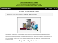 Whirlpool Repair Service Center-8952018174 India