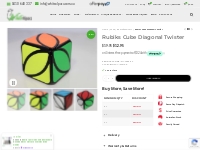 Rubiks Cube Diagonal Twister | White Alpaca
