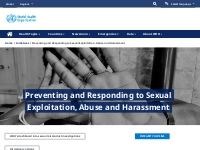   	Preventing and responding to sexual exploitation, abuse and harassm