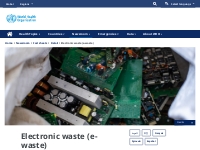   	Electronic waste (e-waste)