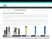 Buy Wholesale Elf Bar 600 Disposable Vape Bars - Cheapest in UK