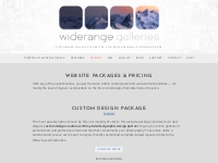 Website Packages   Pricing | WideRange Galleries