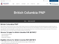 British Columbia PNP | Wider World Immigration