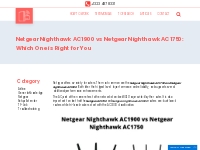 Netgear Nighthawk AC1900 vs Netgear Nighthawk AC1750: Which One is Rig