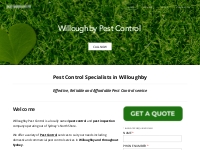 Willoughby Pest Control, Sydney. Call today on 02 8000 0170 - Reliable