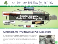 Circular Economy Windshield PVB Recycling