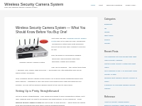 Wireless Security Camera System - What You Should Know Before You Buy 