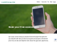 Book your free assessment | Woodfall Therapy Clinic