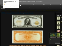 1907 One Thousand Dollar Gold Certificate, Alexander Hamilton|World Ba