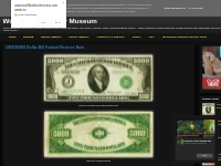 1928 $5000 Dollar Bill Federal Reserve Note|World Banknotes   Coins Pi