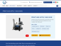 Print and Apply Machine - Worldpack Automation Systems
