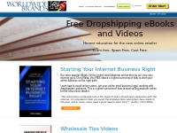 Free eBooks about dropshipping, online business, starting your home ba