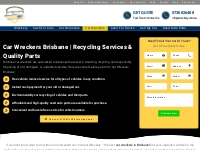 Brisbane Car Wreckers | Quality Auto Parts in QLD With Best Price