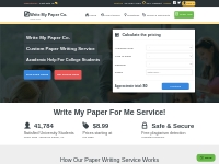 Write My Paper Co. | Custom Essay Writing Service for College