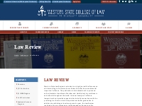 Law Review | Western State College of Law