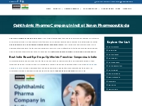 Top 10 Ophthalmic Pharma Company in India | Xenon Pharma