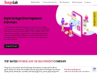Hybrid App Development Services and Company | XongoLab
