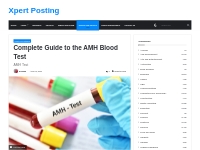 Complete Guide to the AMH Blood Test - Xpert Posting